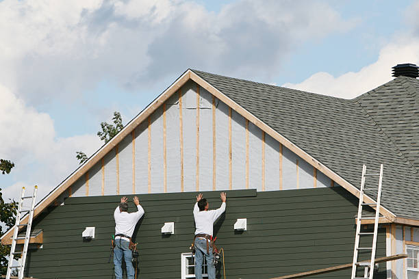 Professional Siding Repair technician working in College Corner, OH